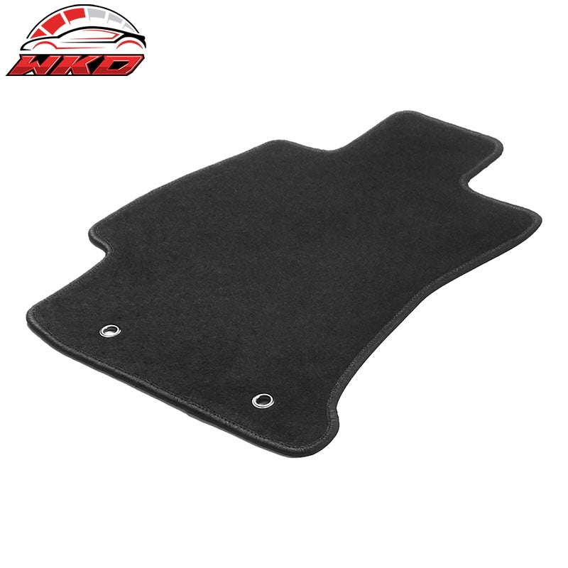 Fits 14-18 Subaru Forester 4DR Front & Rear Floor Mats Carpet Nylon 4PCS - Black