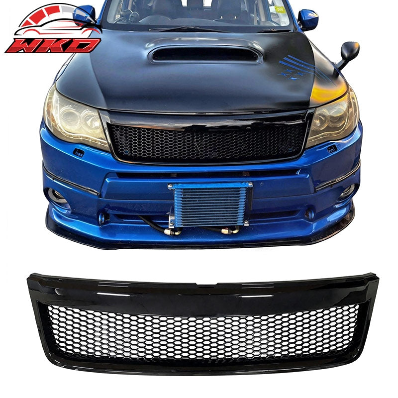 Wholesale 09-13 Subaru Forester Gloss Black Honeycomb Style Front Upper Grille ABS