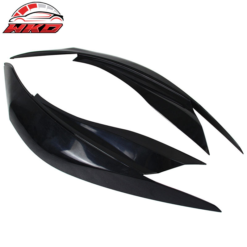 Fits 15-21 Subaru WRX STI IKON Unpainted Headlight Eyelid Eyebrow Cover