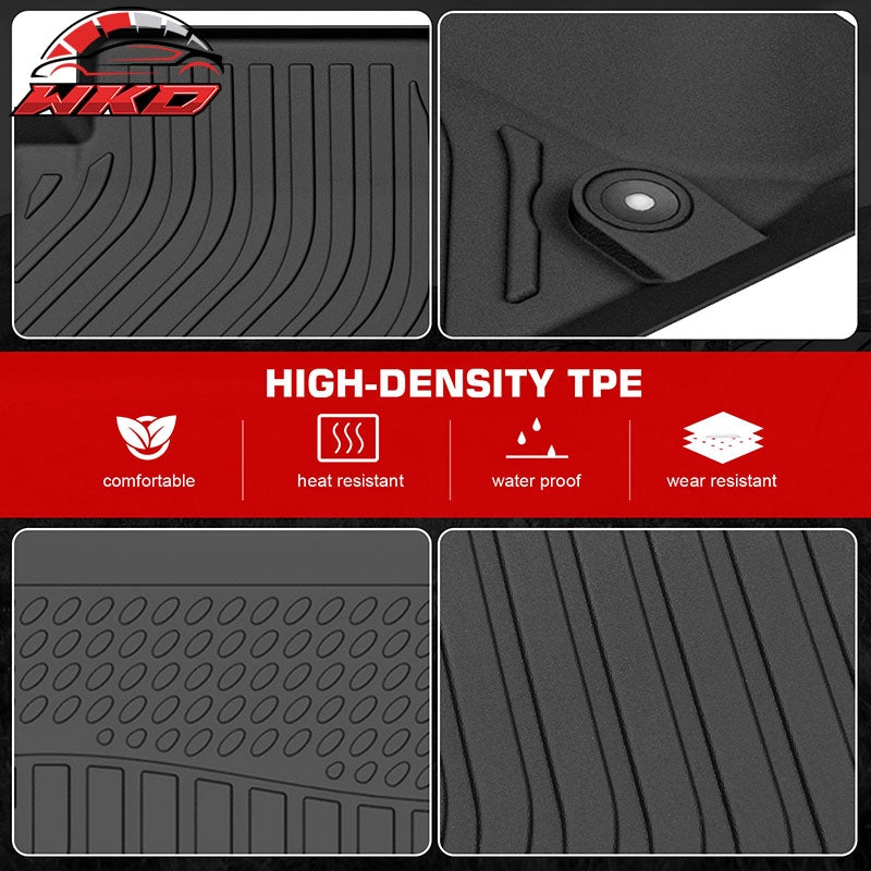Fits 17-23 Subaru Impreza Hatchback Crosstrek TPE Backrest + Floor + Trunk Mats