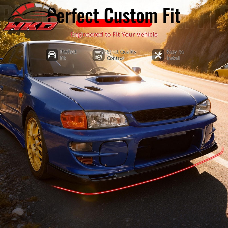 Wholesale For 97-01 Subaru Impreza STI Style Front Bumper Lip Chin Splitter PP Gloss Black - Wikond Auto