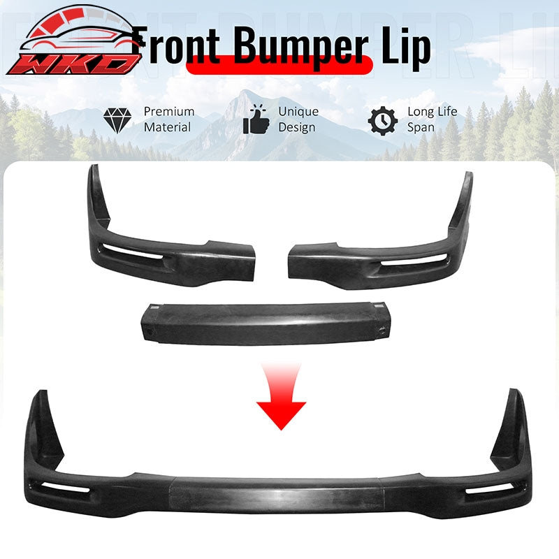 Wholesale 02-03 Subaru Impreza Sedan STI Style Front Bumper Lip Unpainted PU 3PCS Set - Wikond Auto