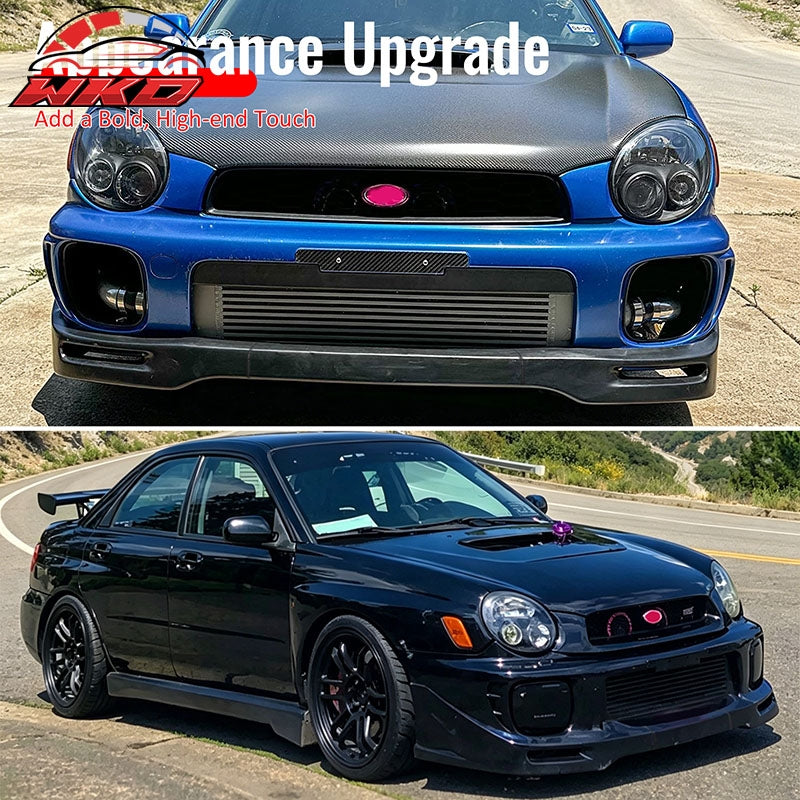 Wholesale 02-03 Subaru Impreza Sedan STI Style Front Bumper Lip Unpainted PU 3PCS Set - Wikond Auto