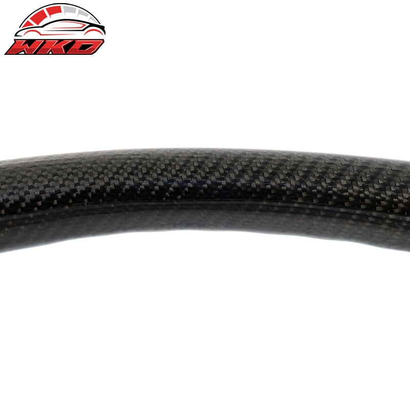 Fits 17-23 Impreza Carbon Fiber Perforated Leather Steering Wheel Red Stitch