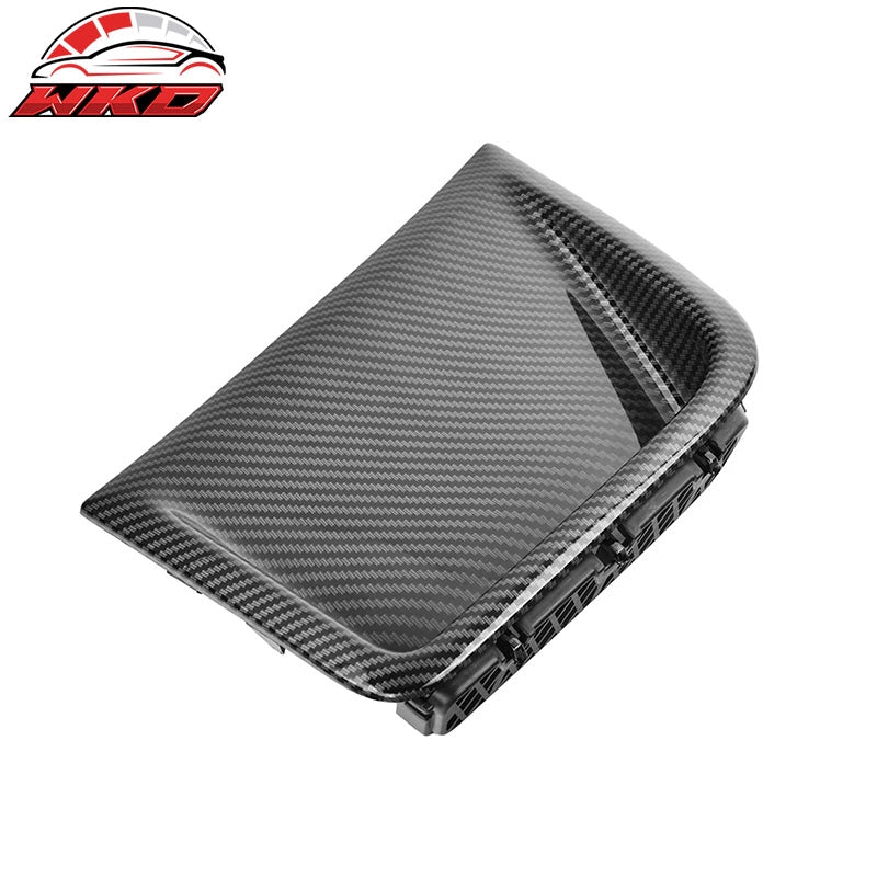 Fits 08-14 Subaru Impreza WRX Front Bumper Air Vent Cover Carbon Fiber Print 2PC
