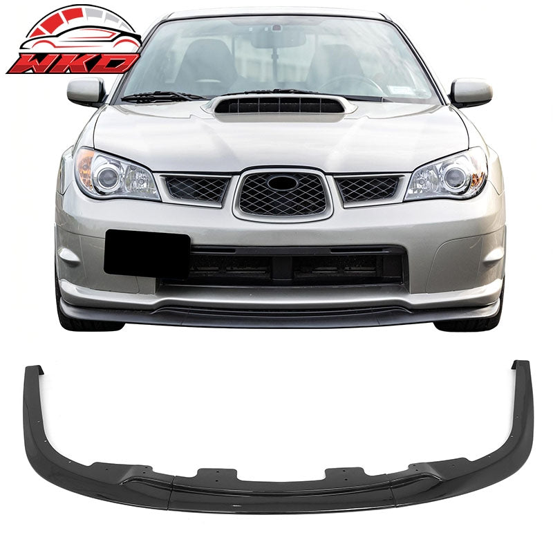 Wholesale 06-07 Subaru Impreza WRX Gloss Black Front Bumper Lip Spoiler PP 3PCS Set - Wikond Auto
