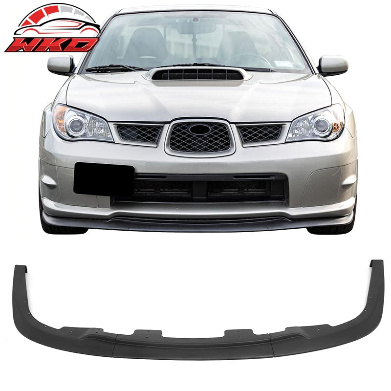 Wholesale 06-07 Subaru Impreza WRX Matte Black Front Bumper Lip Spoiler PP 3PCS Set - Wikond Auto