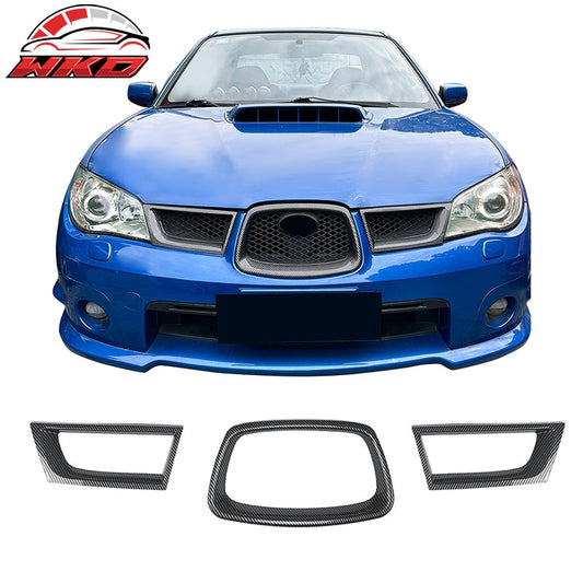 Wholesale For 06-07 Subaru Impreza WRX OE Front Bumper Grille Cover ABS Carbon Fiber Print - Wikond Auto
