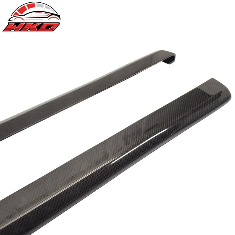 Fits 08-14 Subaru Impreza WRX STI CS Style 2PCS Side Skirts Matte Carbon Fiber