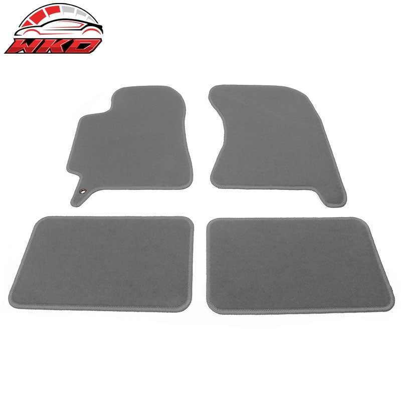 Fits 02-07 Subaru Impreza WRX STI Floor Mats Front Rear Nylon Gray Carpet 4PC