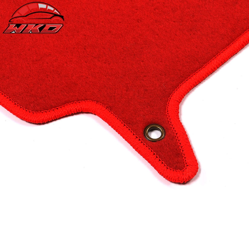Fits 02-07 Subaru Impreza WRX STI Floor Mats Front Rear Nylon Red Carpet 4PC Set