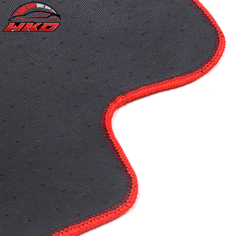 Fits 02-07 Subaru Impreza WRX STI Floor Mats Front Rear Nylon Red Carpet 4PC Set