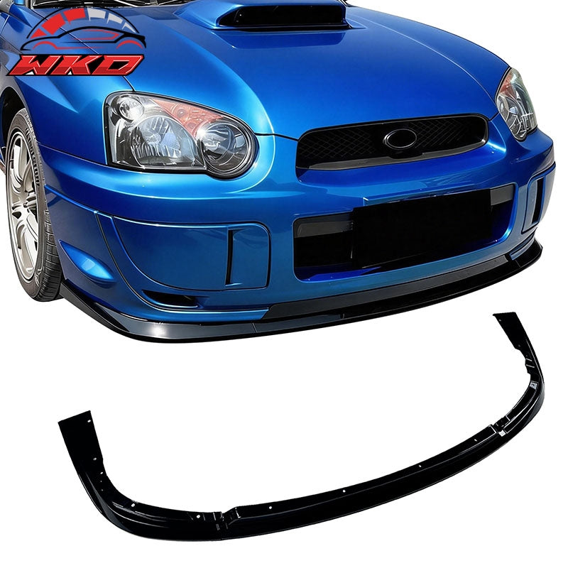 Wholesale 04-05 Subaru Impreza WRX STI Front Bumper Lip Chin Splitter PP Gloss Black - Wikond Auto
