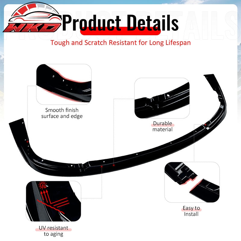 Wholesale 04-05 Subaru Impreza WRX STI Front Bumper Lip Chin Splitter PP Gloss Black - Wikond Auto
