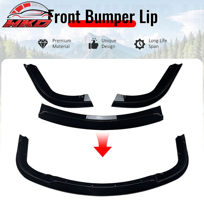 Fits 06-07 Subaru Impreza WRX STI Front Bumper Lip Chin Splitter PP Gloss Black