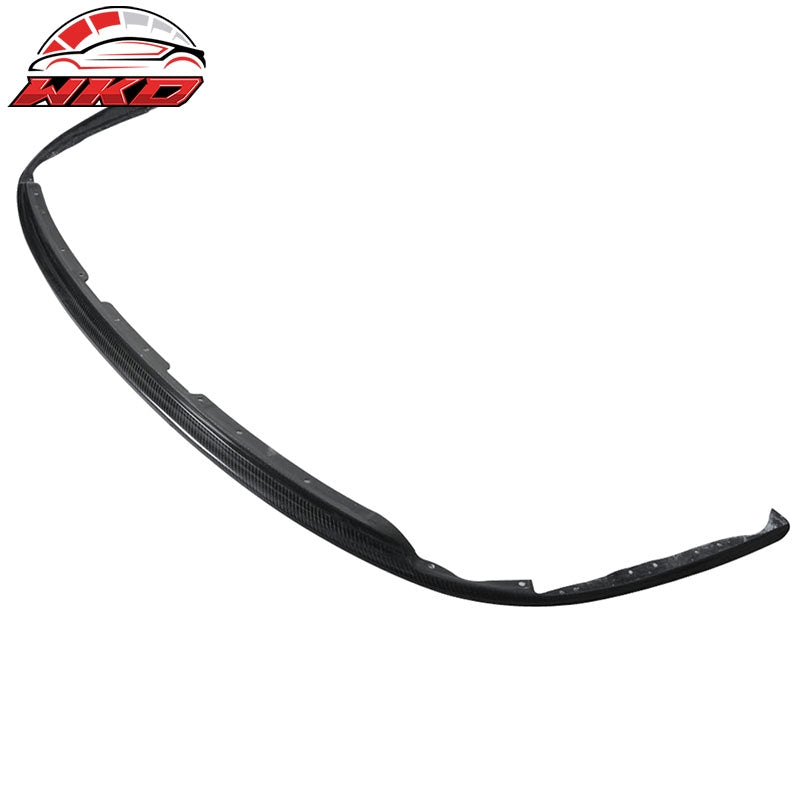 Fits 08-10 Subaru Impreza WRX STI Front Bumper Lip Spoiler - Matte Carbon Fiber