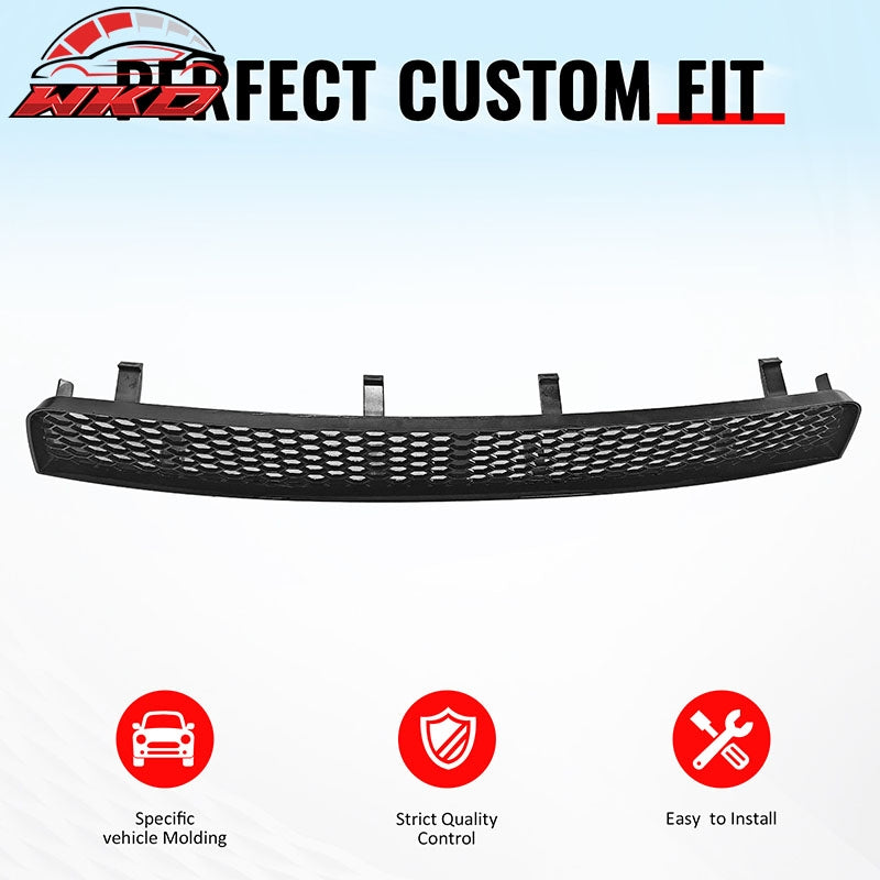 Fits 08-10 Subaru Impreza WRX STI Gloss Black Honeycomb Style Lower Grille ABS