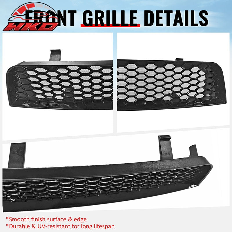 Fits 08-10 Subaru Impreza WRX STI Gloss Black Honeycomb Style Lower Grille ABS