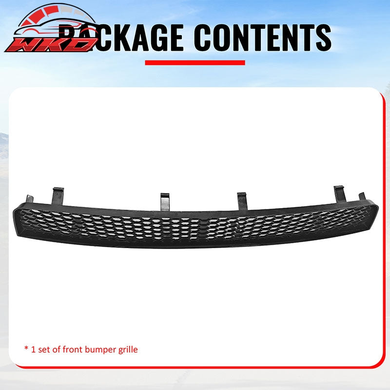 Fits 08-10 Subaru Impreza WRX STI Gloss Black Honeycomb Style Lower Grille ABS