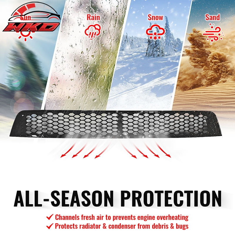Fits 08-10 Subaru Impreza WRX STI Gloss Black Honeycomb Style Lower Grille ABS