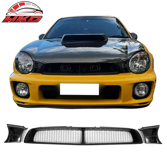 Wholesale 02-03 Subaru Impreza WRX STI Grille Mesh Hood Upper Grill Black Assembly - Wikond Auto