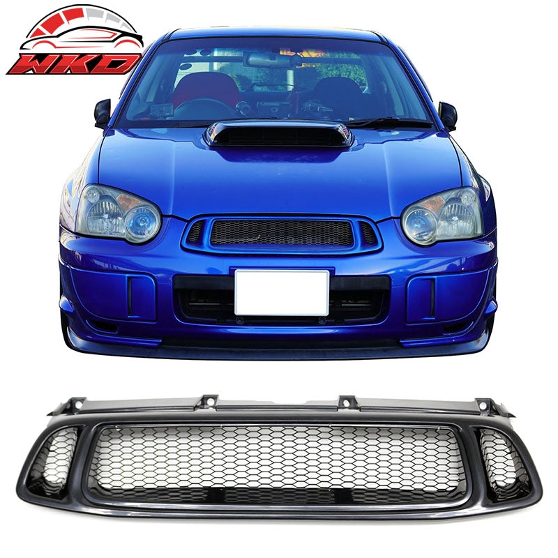 Wholesale 04-05 Subaru Impreza WRX STI Grille Mesh Hood Upper Grill Black Assembly