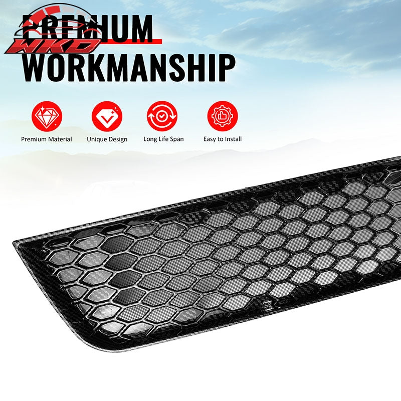Fits 08-10 Subaru Impreza WRX STI Honeycomb Style Lower Grille Carbon Fiber Look