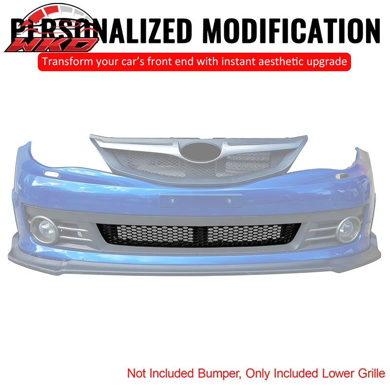 Fits 08-10 Subaru Impreza WRX STI Honeycomb Style Lower Grille Carbon Fiber Look
