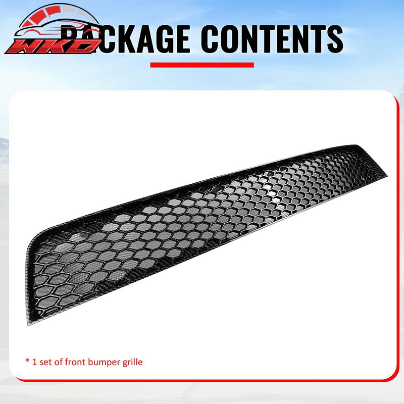 Fits 08-10 Subaru Impreza WRX STI Honeycomb Style Lower Grille Carbon Fiber Look