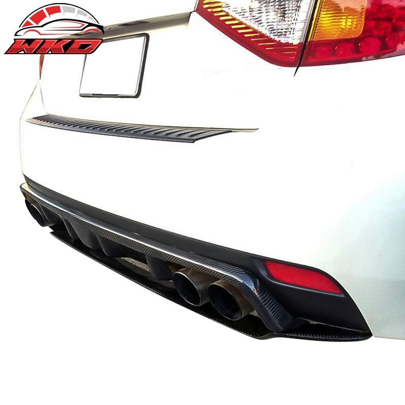 Fits 08-14 Subaru Impreza WRX STI R205 Rear Lip Diffuser Matte Carbon Fiber