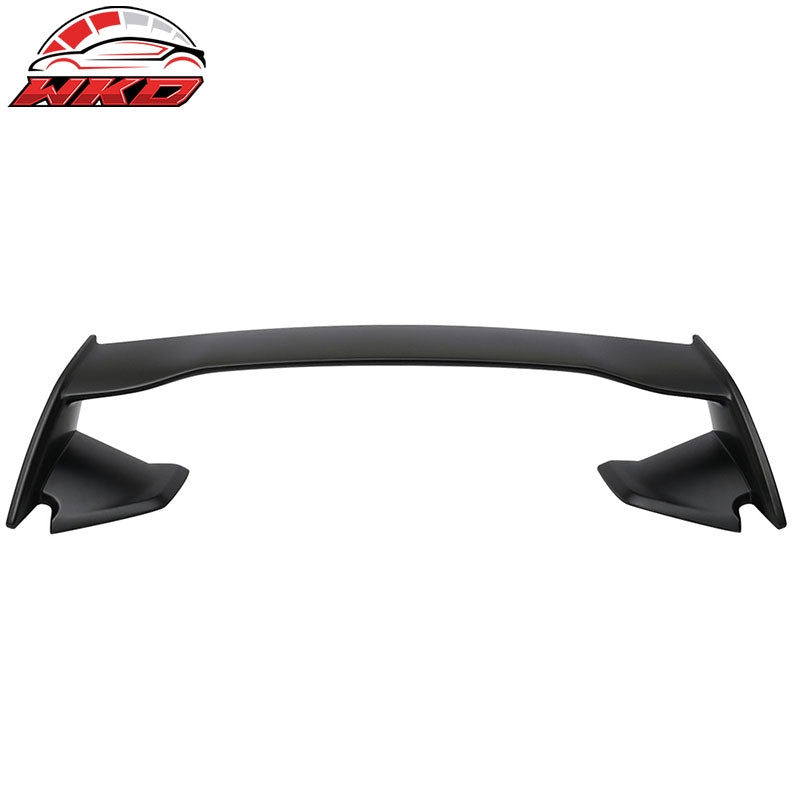 Fits 12-16 Impreza & 15-21 WRX STI Style 3PCS Rear Trunk Spoiler Unpainted Black