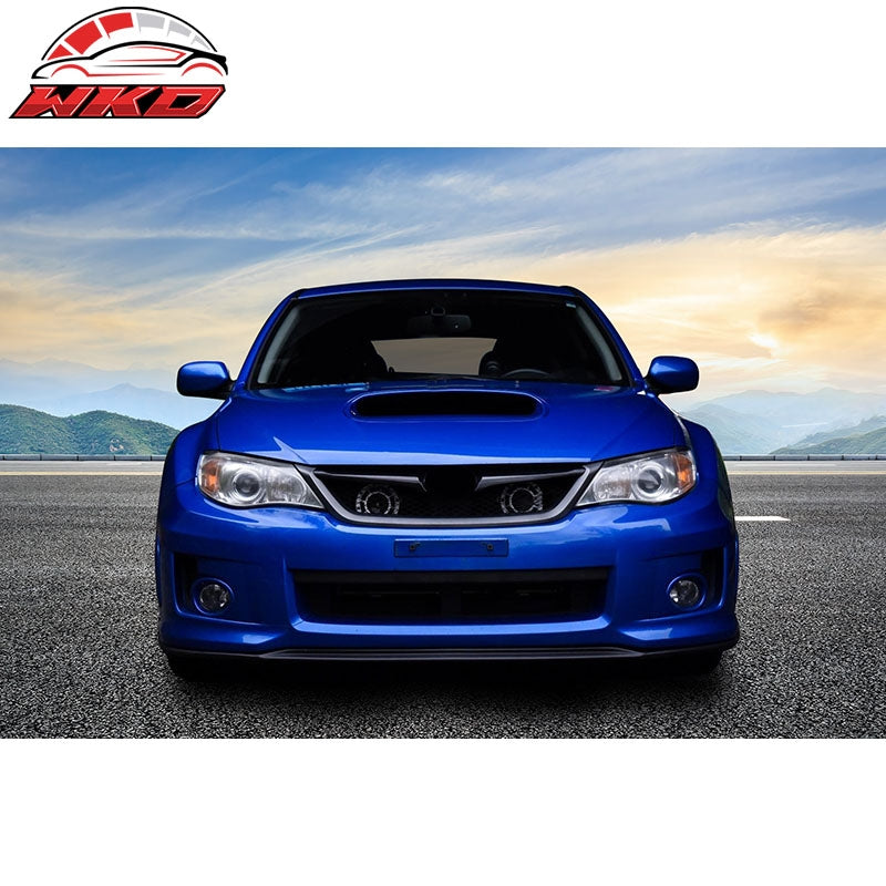 Fits 11-14 Subaru Impreza WRX STI V-Limited Style Front Bumper Lip Gloss Black