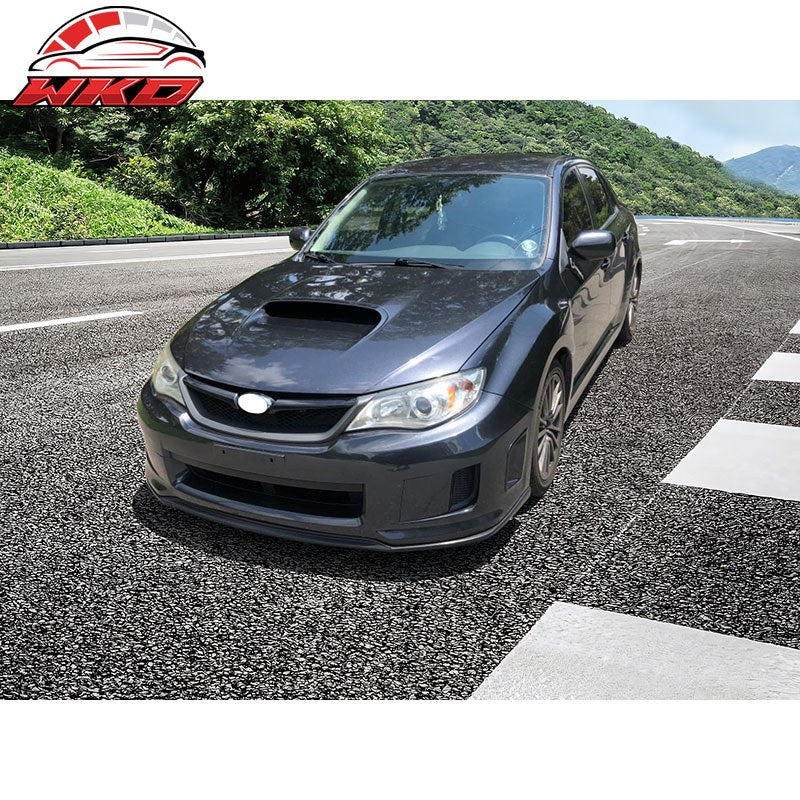 Fits 11-14 Subaru Impreza WRX STI V-Limited Style Front Bumper Lip Gloss Black