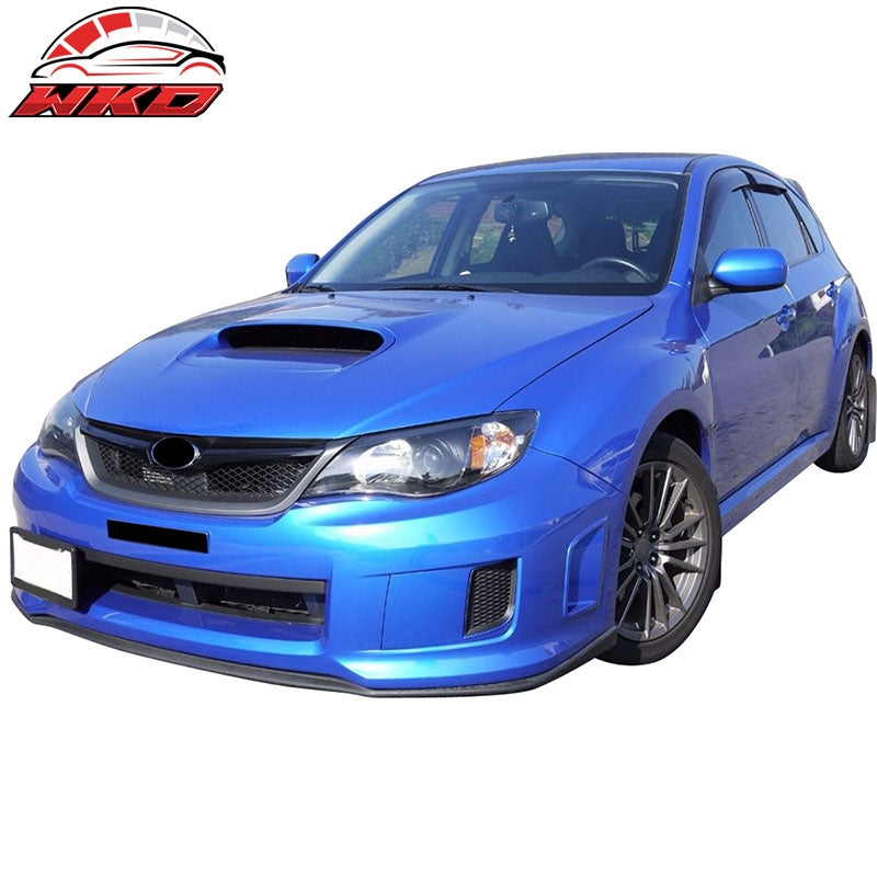 Fits 11-14 Subaru Impreza WRX STI V-Limited Style Front Bumper Lip Gloss Black
