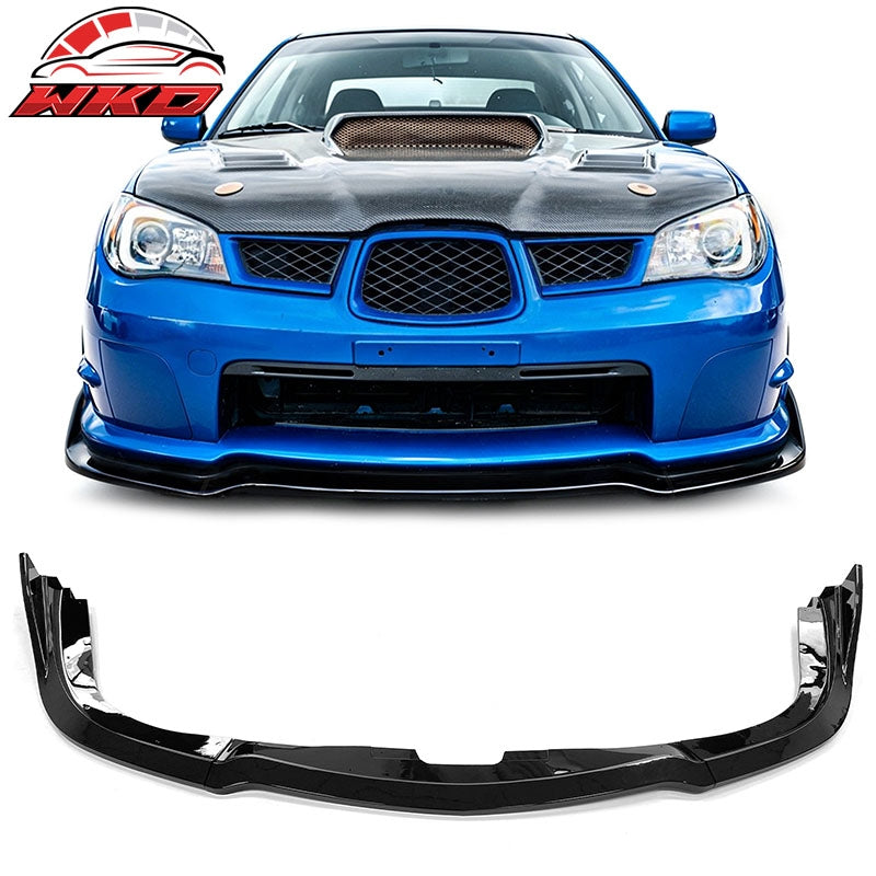 Wholesale For 06-07 Subaru Impreza WRX/WRX STI CS2 Style Front Bumper Lip Gloss Black 3PCS - Wikond Auto