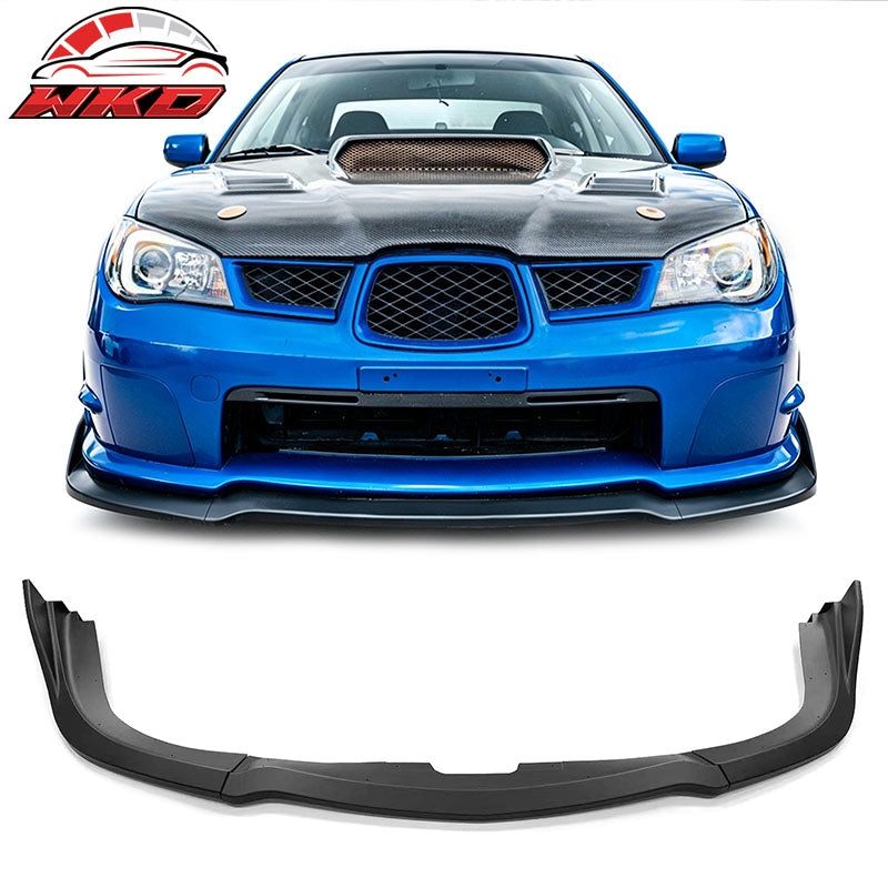 Wholesale For 06-07 Subaru Impreza WRX/WRX STI CS2 Style Front Bumper Lip Matte Black 3PCS - Wikond Auto