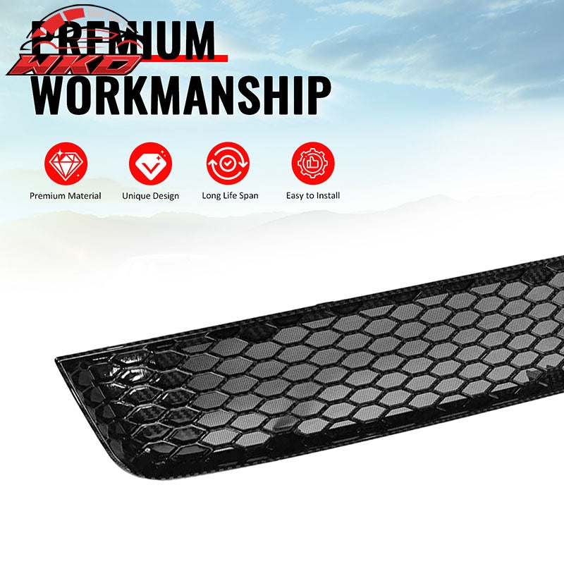 Fits 11-14 Subaru Impreza WRX & WRX STI Carbon Fiber Look Honeycomb Lower Grille
