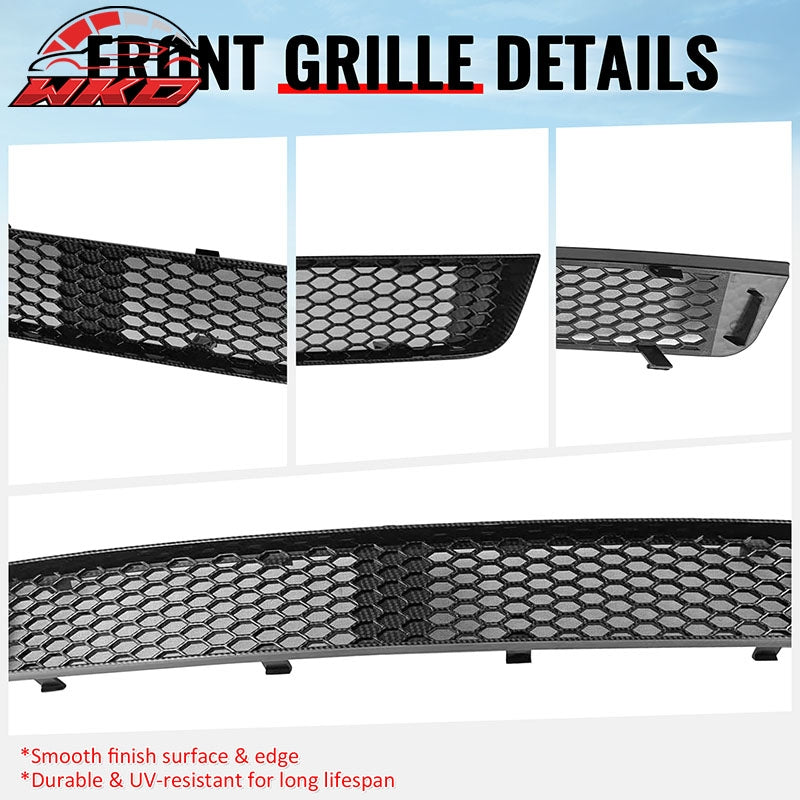 Fits 11-14 Subaru Impreza WRX & WRX STI Carbon Fiber Look Honeycomb Lower Grille