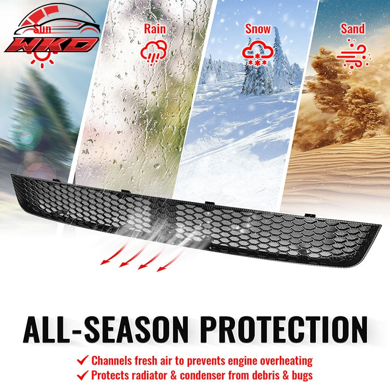 Fits 11-14 Subaru Impreza WRX & WRX STI Carbon Fiber Look Honeycomb Lower Grille