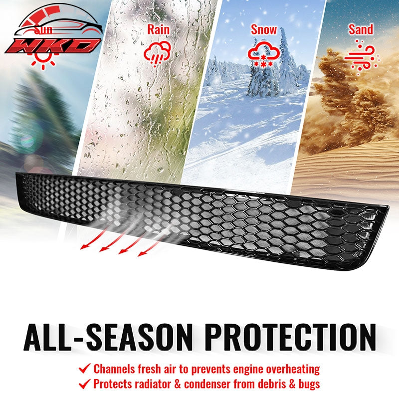 Fits 11-14 Subaru Impreza WRX & WRX STI Gloss Black Honeycomb Lower Grille PP