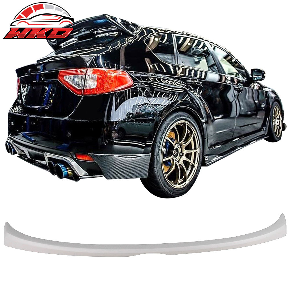 Fits 08-11 Subaru Impreza WRX STI Wagon Rear Trunk Spoiler Wing Lip FRP
