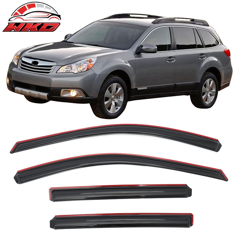 Wholesale 10-14 Subaru Outback Window Visors In-Channel Sun Rain Guard Side Deflector - Wikond Auto