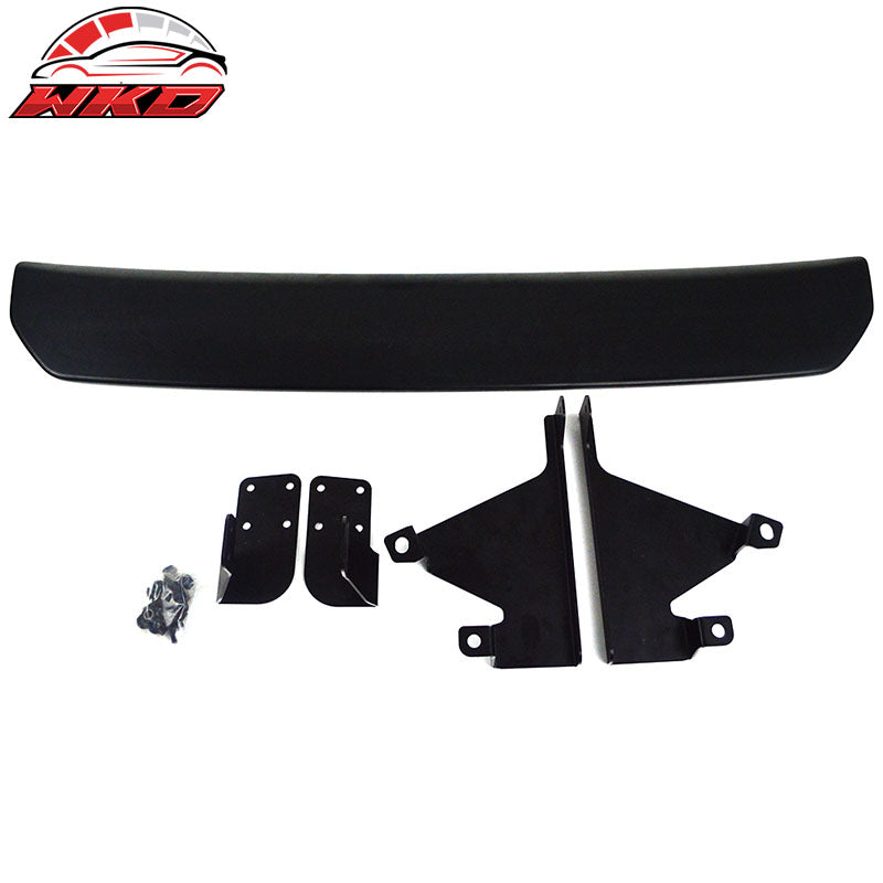 Fits 15-21 Subaru WRX STI Style Unpainted Black Rear Bumper Lip Diffuser ABS