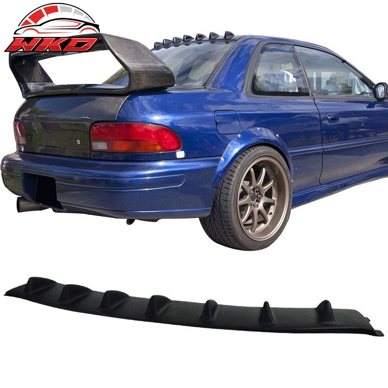 Fits 93-01 Subaru Impreza VTX Style Matter Black Rear Roof Spoiler Wing Fin ABS