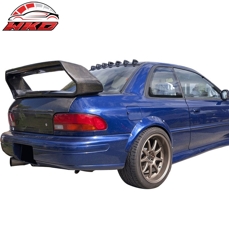 Fits 93-01 Subaru Impreza VTX Style Matter Black Rear Roof Spoiler Wing Fin ABS