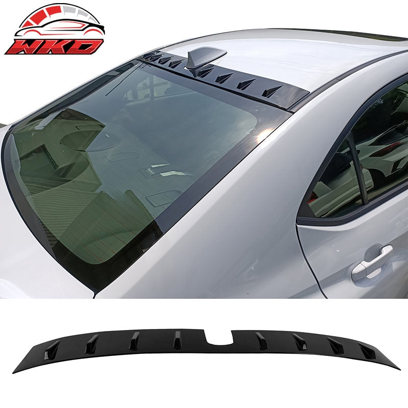 Wholesale 22-26 Subaru WRX D2 Style Gloss Black Rear Roof Window Spoiler W/Shark Fins