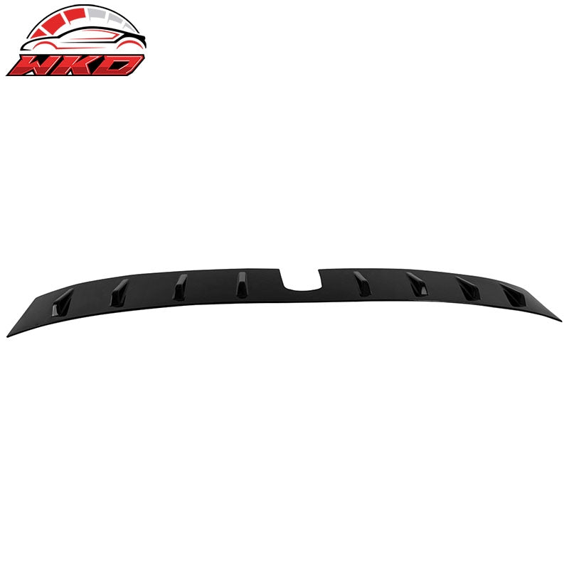 Fits 22-26 Subaru WRX D2 Style Gloss Black Rear Roof Window Spoiler W/Shark Fins