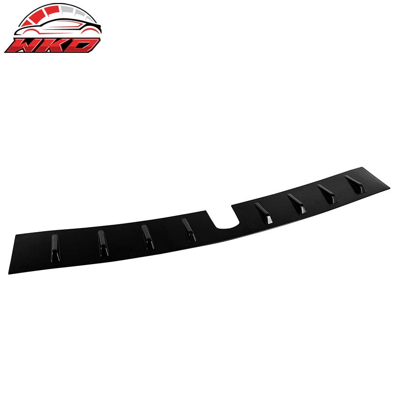 Fits 22-26 Subaru WRX D2 Style Matte Black Rear Roof Window Spoiler W/Shark Fins