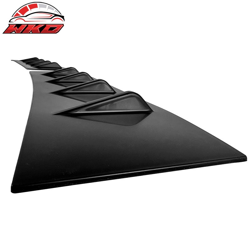 Fits 22-26 Subaru WRX D2 Style Matte Black Rear Roof Window Spoiler W/Shark Fins