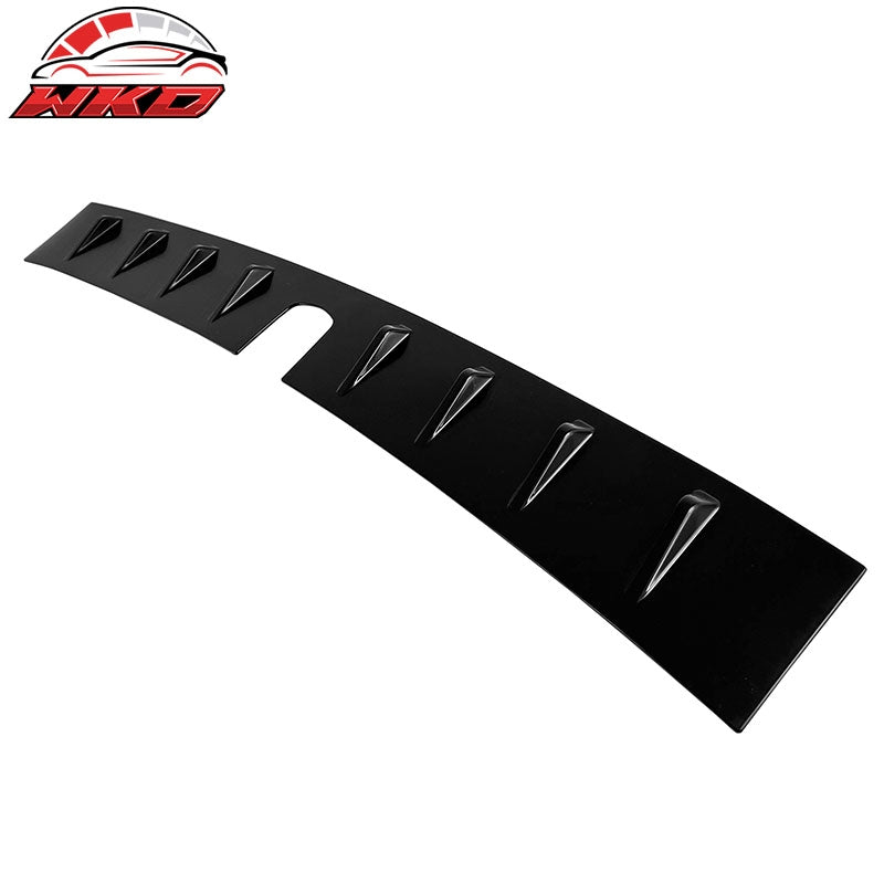 Fits 22-26 Subaru WRX D2 Style Matte Black Rear Roof Window Spoiler W/Shark Fins